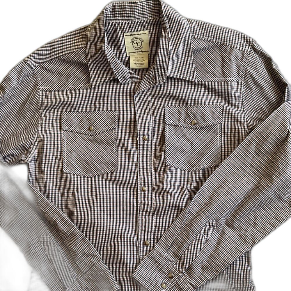 New Gunnison Creek Plaid Snap Western Shirt 14/16